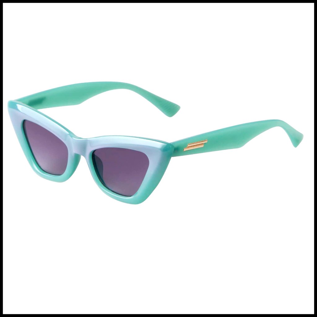 Retro Cat Eye Sunglasses With Uv 400 Protection, Plastic Frame